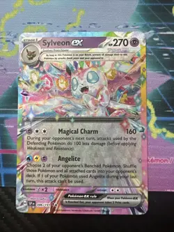 Pokemon Sylveon EX Holo Double Rare Card 086/191 Sv08: Surging Sparks - Image 1