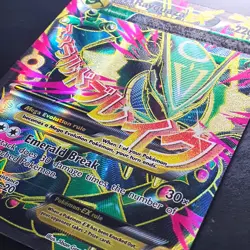 M Rayquaza EX 105/108 Full Art Ultra Rare Roaring Skies LP Pokemon Card - Image 2