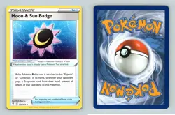 Moon & Sun Badge #151/203 SWSH Evolving Skies Uncommon Pokemon 2021 TCG Card - Image 1