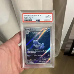Pokemon Wartortle Sv2a: Card 151 Art Rare Holo PSA 10 171/165 100 HP - Image 1