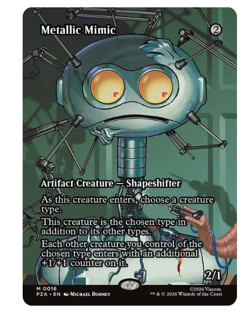 Metallic Mimic - Borderless Teenage Mutant Ninja Turtles MTG - Image 1