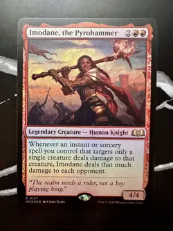 Mtg. Imodane, the Pyrohammer. Foil. Wilds of Eldraine. Pack Fresh - Image 1