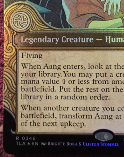 *foil showcase AANG AT THE CROSSROADS 0346 Avatar The Last Airbender MTG MINT - Image 5