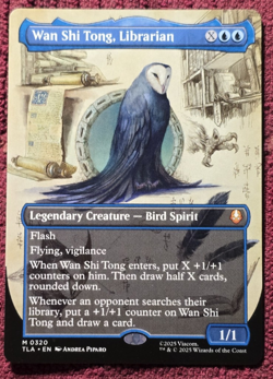 WAN SHI TONG, LIBRARIAN BORDERLESS Avatar: The Last Airbender TLA Magic MTG MINT - Image 1