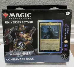 Magic The Gathering Warhammer 40k Commander Deck Forces Of The Imperium Damaged 195166173467 - Image 1