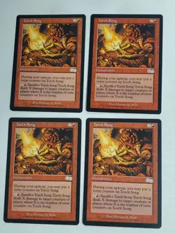 MTG Playset 4x Torch Song (Urza's Saga/Red/U) - BGM - Image 1