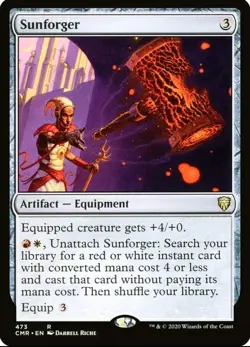 X 1 Sunforger NM-M CMR 473 MTG Magic The Gathering - Image 1