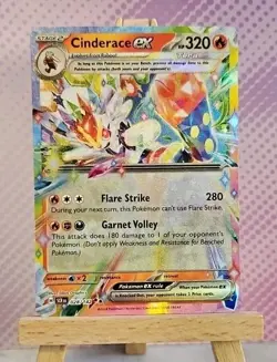 Pokemon TCG: Cinderace ex 028/142 - Stellar Crown - NM Condition - Image 1