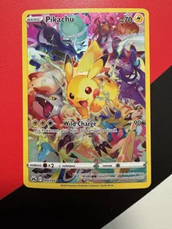 2023 POKEMON SWORD & SHIELD CROWN ZENITH 160/159 FULL ART PIKACHU NEAR MINT/NM - Image 1