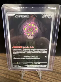 Pokemon Spiritomb 148/132 Me01: Mega Evolution Illustration Rare Holo - Image 1