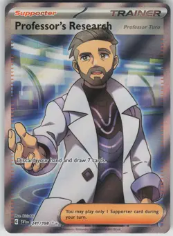 Pokemon TCG Professor's Research Ultra Rare Scarlet & Violet Base Set 241/198 - Image 1
