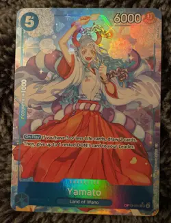 One Piece Yamato Alt Art Holo Card OP13-054 MINT Right Into Sleeve Never Touched - Image 1