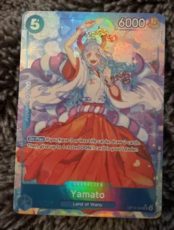 One Piece Yamato Alt Art Holo Card OP13-054 MINT Right Into Sleeve Never Touched - Image 2