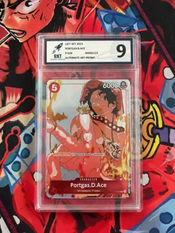 Portgas.D.Ace Gift Collection 2023 P-028 Promo Alt Art Holo Foil One Piece - Image 1