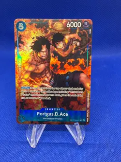 One Piece Royal Blood Portgas D Ace OP08-052 Alternate Art Treasure Rare NM - Image 1