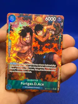 One Piece Royal Blood Portgas D Ace OP08-052 Alternate Art Treasure Rare NM - Image 2