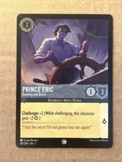 Prince Eric, Dashing and Brave - EN1 187 - NM - Disney Lorcana TCG Foil - Image 1