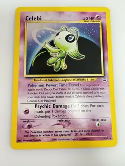 Pokemon TCG Celebi Neo Revelation Holo Rare Card 3/64 - Image 1