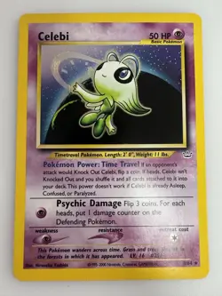 Pokemon TCG Celebi Neo Revelation Holo Rare Card 3/64 - Image 3
