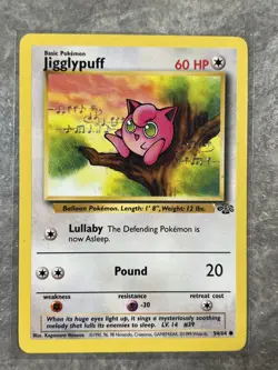 Jigglypuff 54/64 Pokemon TCG Jungle Vintage WOTC Card Regular (Light Play) 1 - Image 1