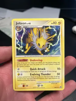 Pokemon Card TCG Jolteon 26/111 Rising Rivals 2009 Rare Vintage - Image 1