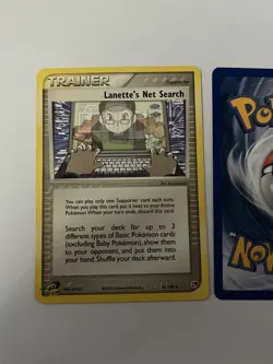 Lanette's Net Search Pokemon Card 87/100 EX Sandstorm Uncommon Trainer NM/LP - Image 3