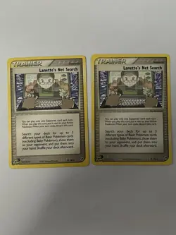 Lanette's Net Search Pokemon Card 87/100 EX Sandstorm Uncommon Trainer NM/LP - Image 5