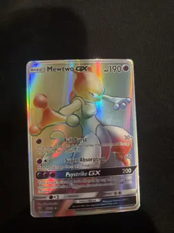 Pokemon TCG Mewtwo GX Secret Rare Shining Legends 76/73 Full Art Card - Image 1