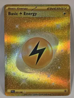 Pokemon Card Basic Lightning Energy257/198 Scarlet & Violet Base Holo Hyper - Image 1