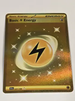 Pokemon Card Basic Lightning Energy257/198 Scarlet & Violet Base Holo Hyper - Image 2