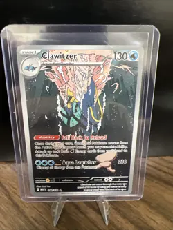 Pokemon TCG Clawitzer 141/132 2025 Mega Evolution Illustration Rare Card - NM - Image 1