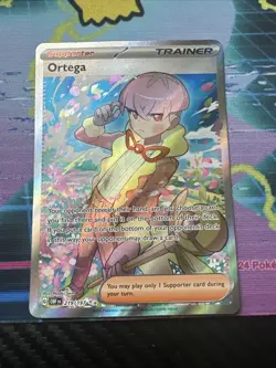 Pokemon TCG Ortega Obsidian Flames Trainer Holo Ultra Rare Card 219/197 Full Art - Image 1