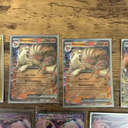 Pokemon 151 EX Holo Lot 11 Cards Mew Ninetales Kangaskhan Zapdos Arbok ALL NM - Image 5