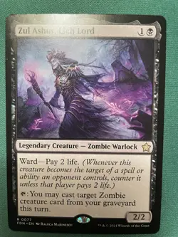 2024 - x1 Zul Ashur, Lich Lord FDN Foundations MTG 77 RARE M/NM 1x - Image 1