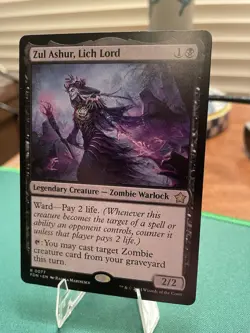 2024 - x1 Zul Ashur, Lich Lord FDN Foundations MTG 77 RARE M/NM 1x - Image 3