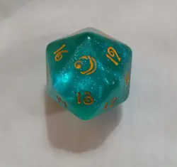 MTG Lorwyn Eclipsed Oversized D20 Spindown Life Counter Dice - Image 2