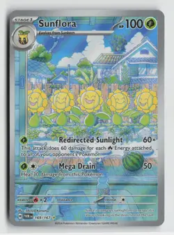 Pokemon - Sunflora - 169/167 SV06: Twilight Masquerade - Illustration Rare - NM - Image 1