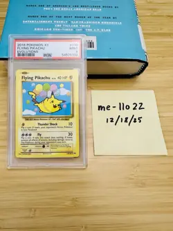 2016 Pokemon TCG XY Evolutions Flying Pikachu #110 PSA 9 MINT SECRET RARE!!! - Image 1