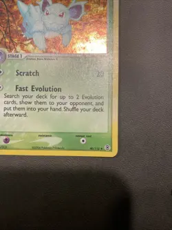 Pokemon FireRed LeafGreen Nidorina Reverse Holo 40/112 LP - Image 4