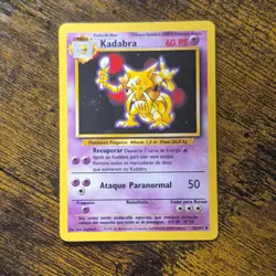 Pokemon Kadabra Base Set 32/102 1999 Portuguese 60 HP Stage 1 Wizards Card - Image 1