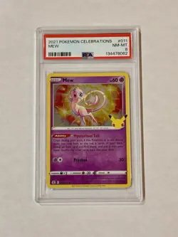 2021 Pokemon Celebrations Mew Holo PSA 8 011/025 - Image 1