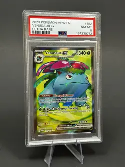 2023 POKEMON MEW EN-151 ULTRA RARE #182 VENUSAUR EX PSA 8 - Image 1