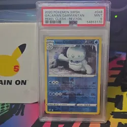 The Pokemon Company Galarian Darmanitan Rebel Clash 048/192 Reverse Foil PSA 9 - Image 1
