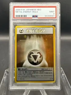 Pokemon Japanese Metal Energy Holo Rare MINT PSA 9 Neo 2000 US SELLER - Image 1