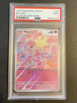 Pokemon TCG - PSA 9 MINT Milcery Illustration Rare 152/142 Stellar Crown - Image 1