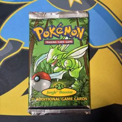 Pokemon Jungle Booster, Scyther Artwork, 1999 WOTC, New, Sealed - Image 1