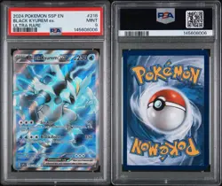 2024 Pokemon Surging Sparks #218 Black Kyurem ex Ultra Rare PSA 9 - Image 3