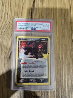 Umbreon 17/17 PSA 10 Pokemon TCG Celebrations Classic Collection - Image 1