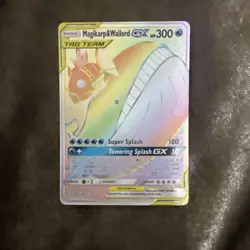 Magikarp & Wailord GX HYPER SECRET RARE 183/181 Holo Full Art SM Team Up - NM - Image 1