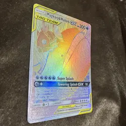 Magikarp & Wailord GX HYPER SECRET RARE 183/181 Holo Full Art SM Team Up - NM - Image 3